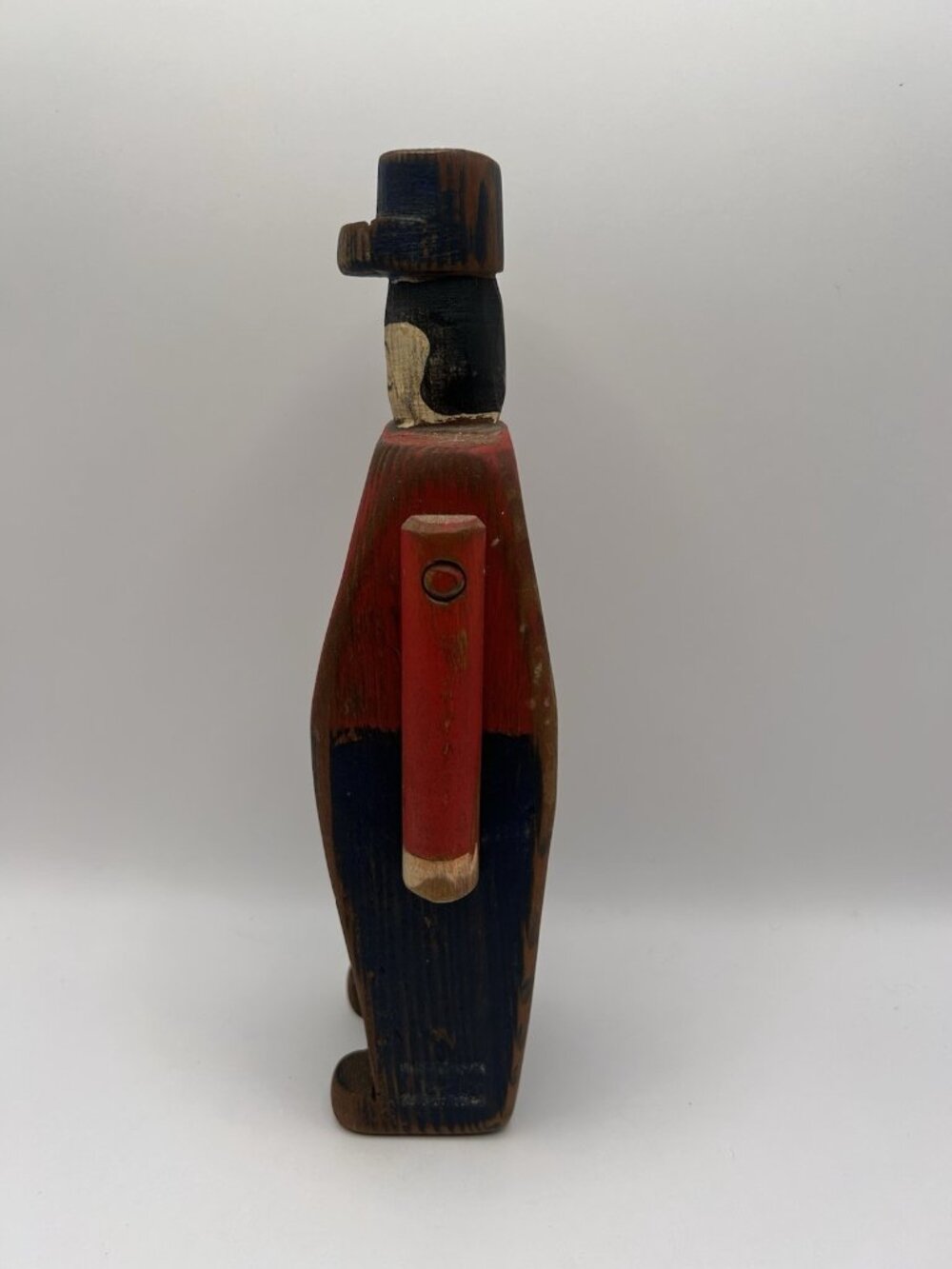 HTF Wolf Creek Folk Art Carved Wood Wood Soldier Cavalry Military Army Guard - Picture 8 of 13
